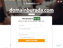 Tablet Screenshot of domainburada.com